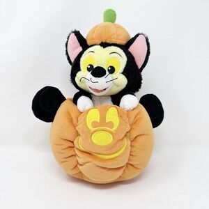 2015‎ Disney Parks Figaro Pinocchio Halloween Pumpkin Plush 11" Stuffed Toy